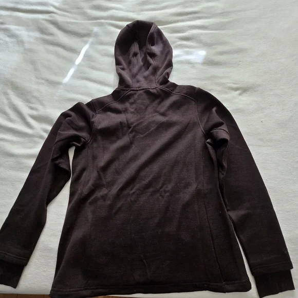 NWOT WOOLX Cubby Merino Hooded Sweatshirt Brown M - Picture 3 of 14
